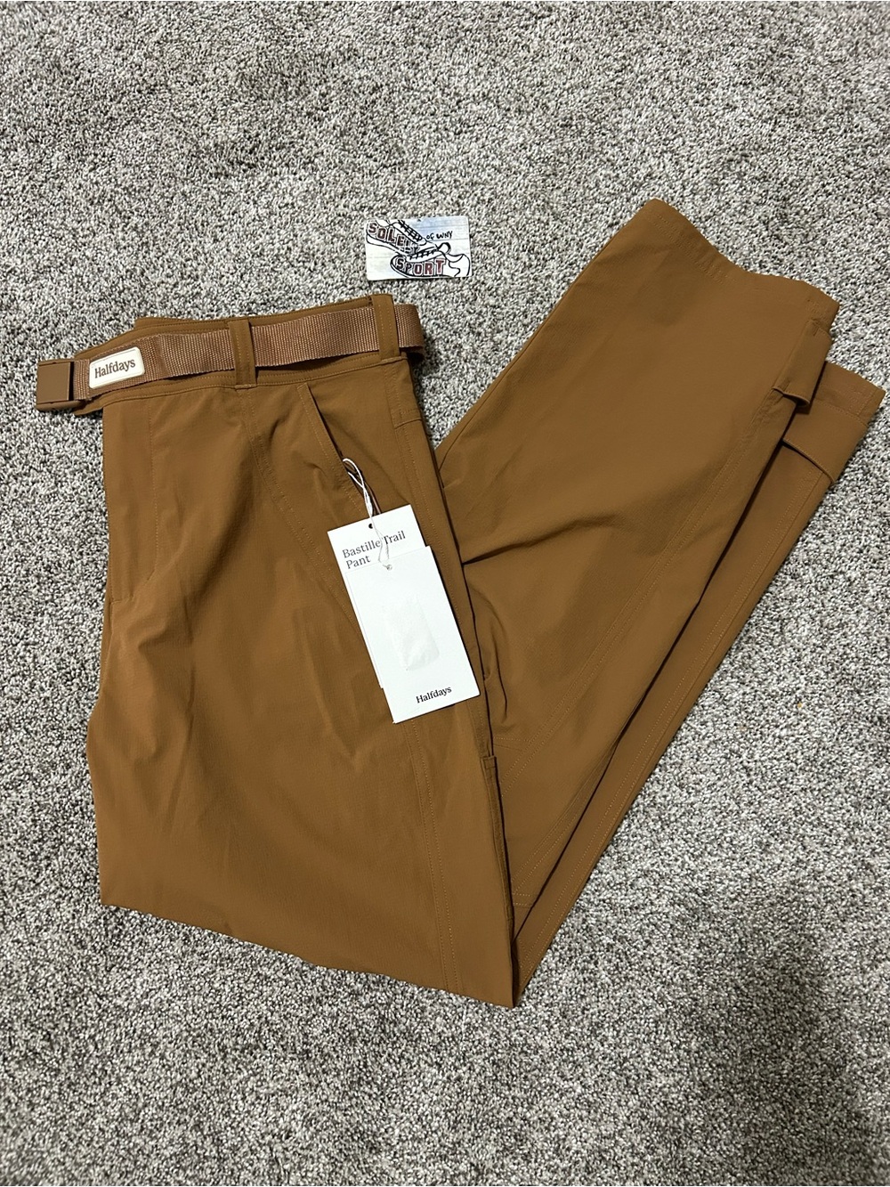 New Halfdays Bastille Trail Pants Hiking Outdoor Brown Women’s Large L